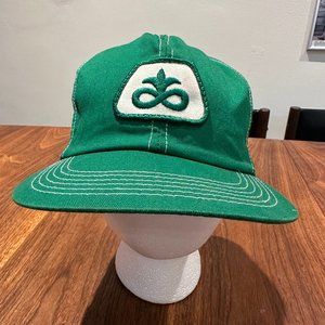 Vintage 90's Green Farmer's Hat Pioneer
